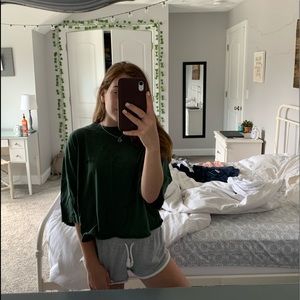 thrifted cropped levi shirt